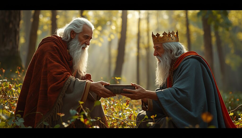 👑 Boqor Rafi lucid origin a surreal and vibrant cinematic photo of a kind old man with a white beard givin 0